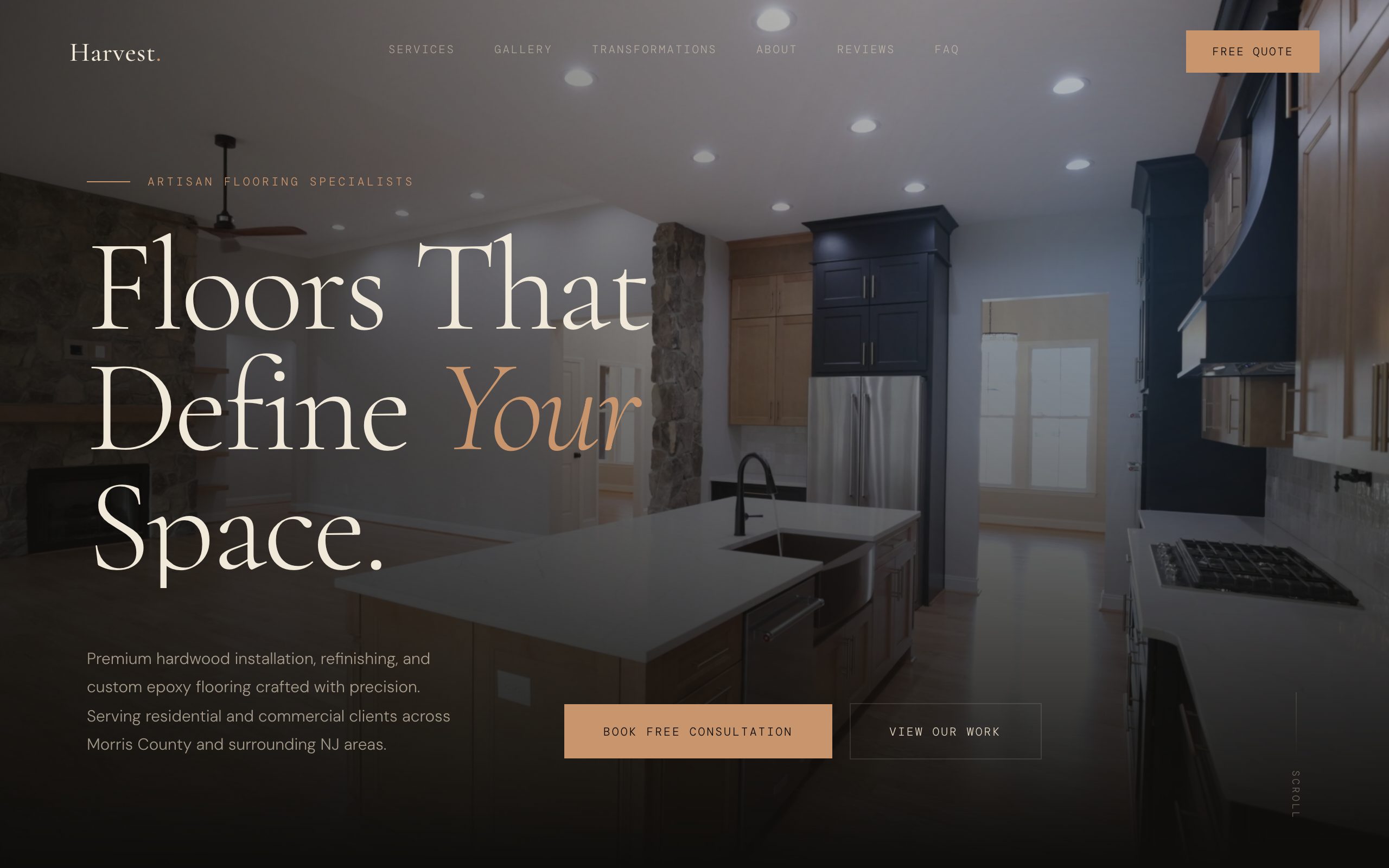 Harvest Hardwood Floors website